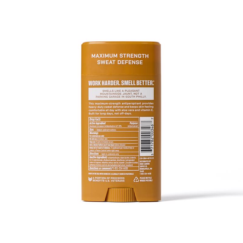 Duke Cannon Trench Warfare Orange Antiperspirants/Deodorants 3 oz