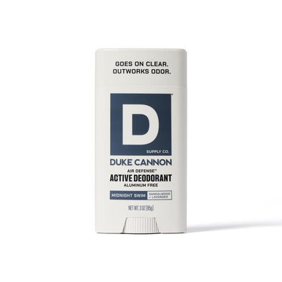 Duke Cannon Midnight Swim White Aluminum Free Deodorant 3 oz