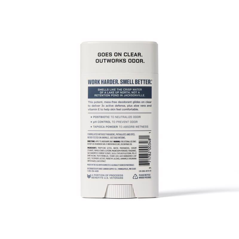 Duke Cannon Midnight Swim White Aluminum Free Deodorant 3 oz