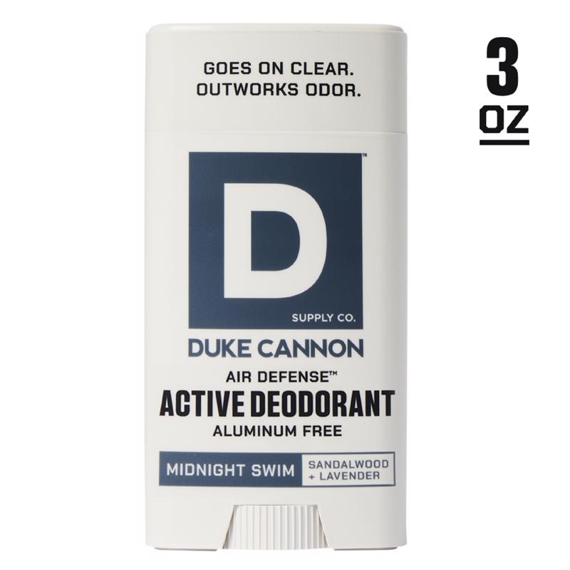 Duke Cannon Midnight Swim White Aluminum Free Deodorant 3 oz