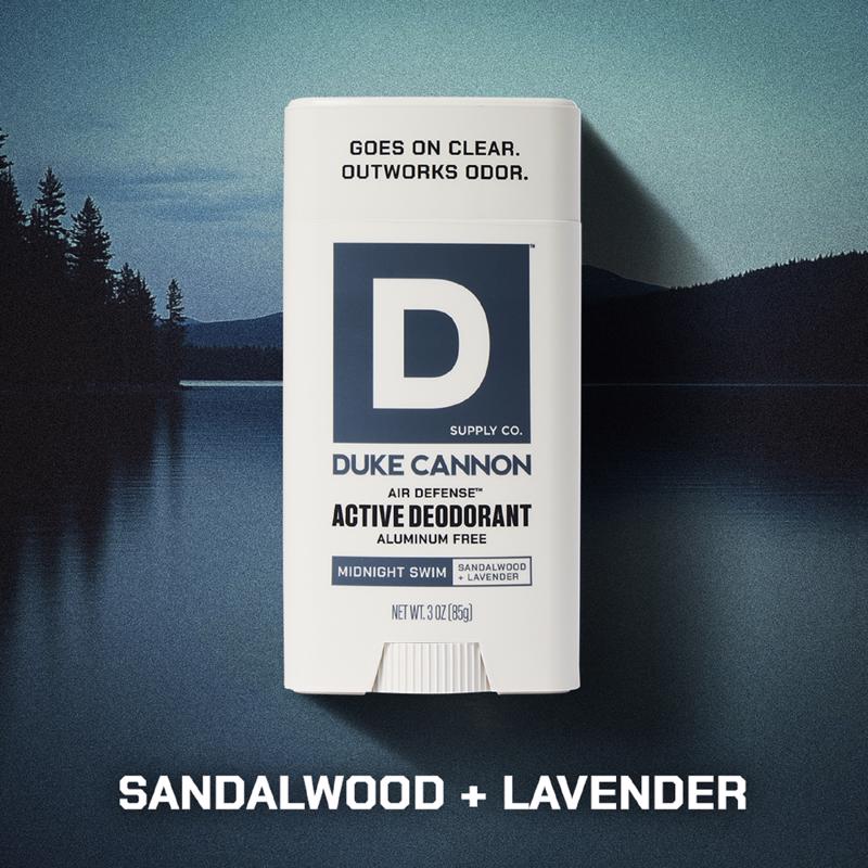 Duke Cannon Midnight Swim White Aluminum Free Deodorant 3 oz