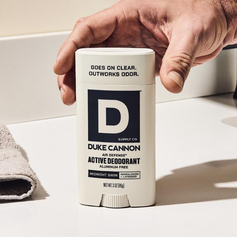 Duke Cannon Midnight Swim White Aluminum Free Deodorant 3 oz