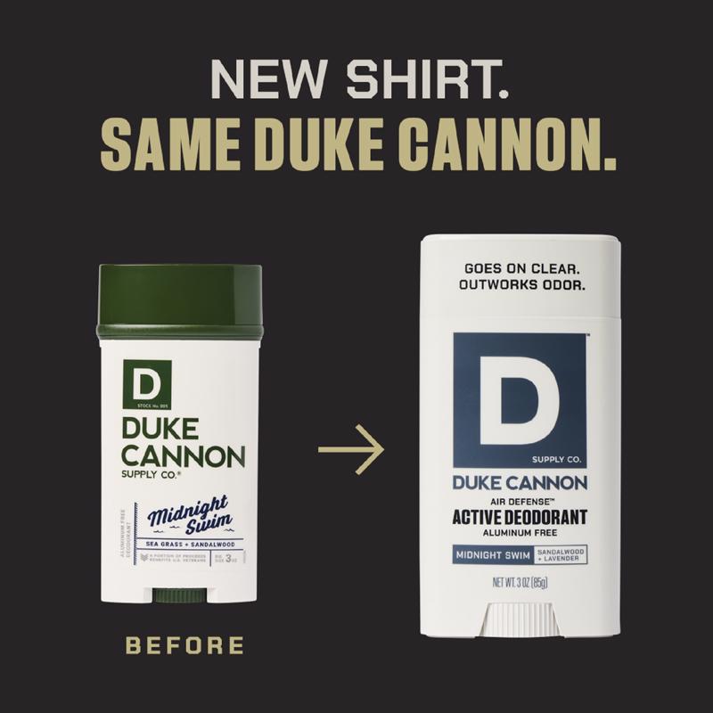 Duke Cannon Midnight Swim White Aluminum Free Deodorant 3 oz