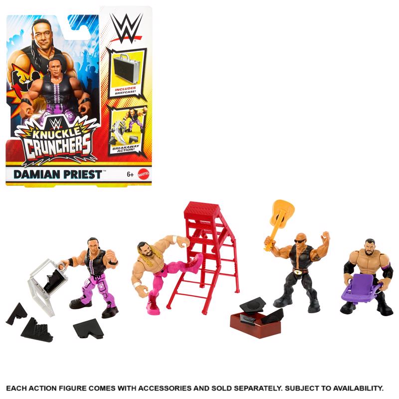 Mattel WWE Knuckle Crunchers Action Figures Multicolored