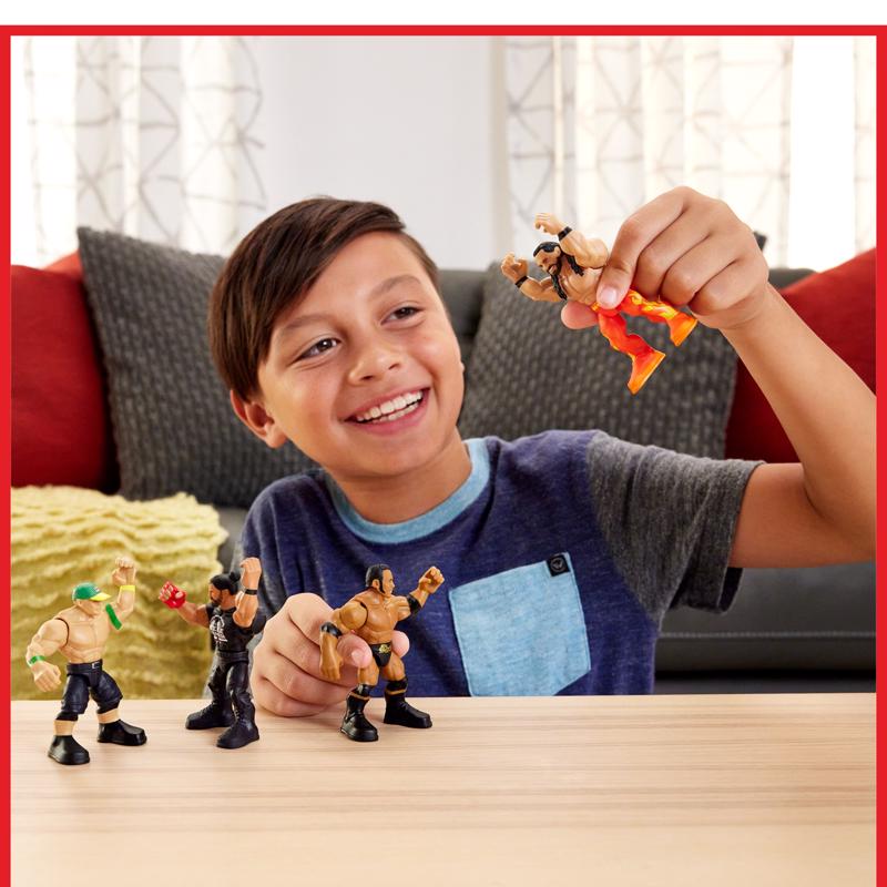 Mattel WWE Knuckle Crunchers Action Figures Multicolored
