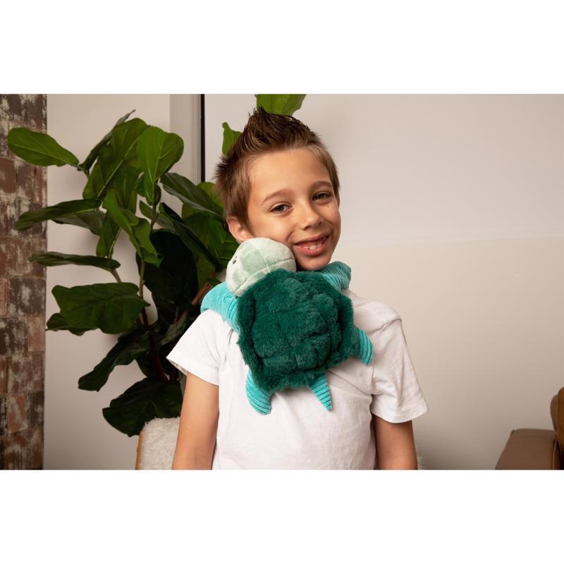 Hugimals World Hugarounds Sidney the Sea Turtle Weighted Neck and Shoulder Wrap Blue