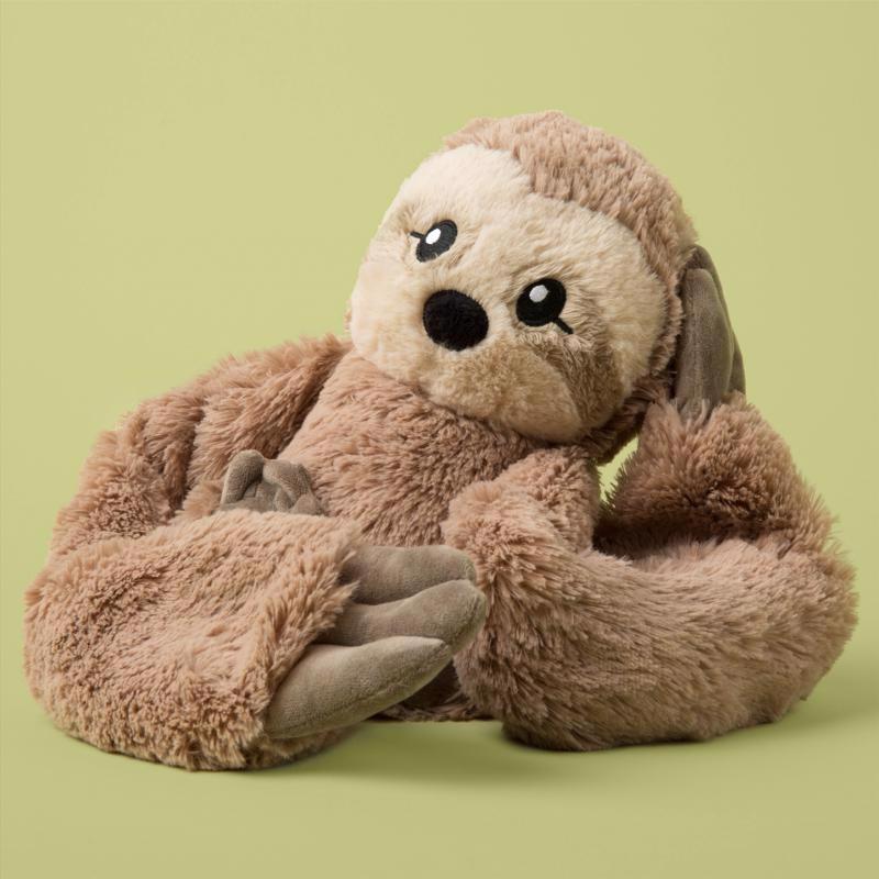 Hugimals World Hugarounds Sawyer the Sloth Weighted Neck and Shoulder Wrap Brown