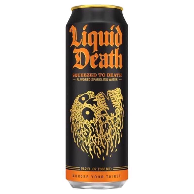 Liquid Death Squeezed to Death Sparkling Natural Mineral Water 19.2 fl. oz.