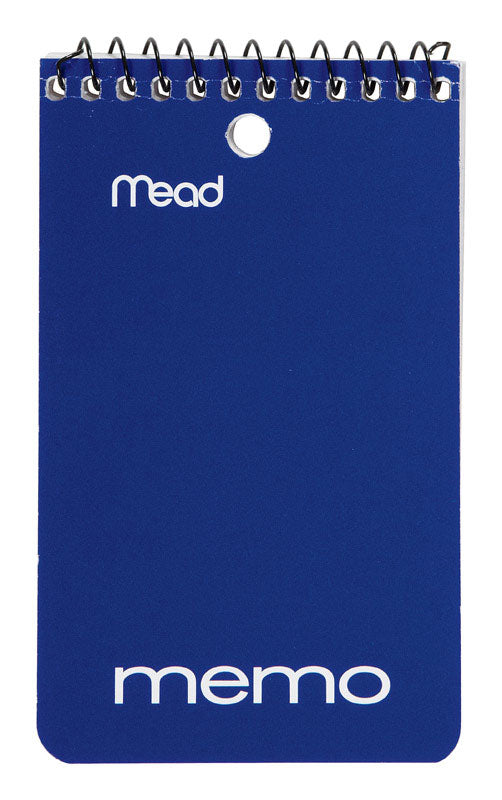 Mead 3 in. W X 5 in. L Wide Ruled Spiral Assorted Memo Book