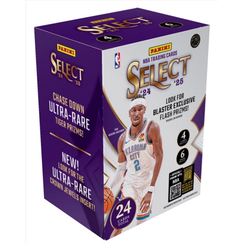 Panini Select NBA 2024/25 Basketball Blaster Box Trading Cards Multicolored