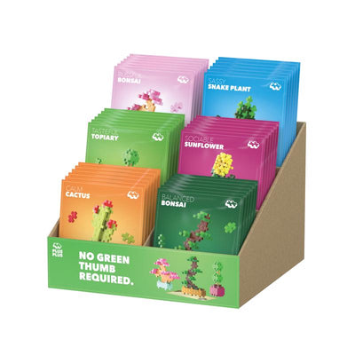 Plus-Plus Playful Plant Packets Building Set Multicolored