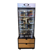 79 in. H X 28 in. W X 19 in. D Beige Wood Sunglass Display Display