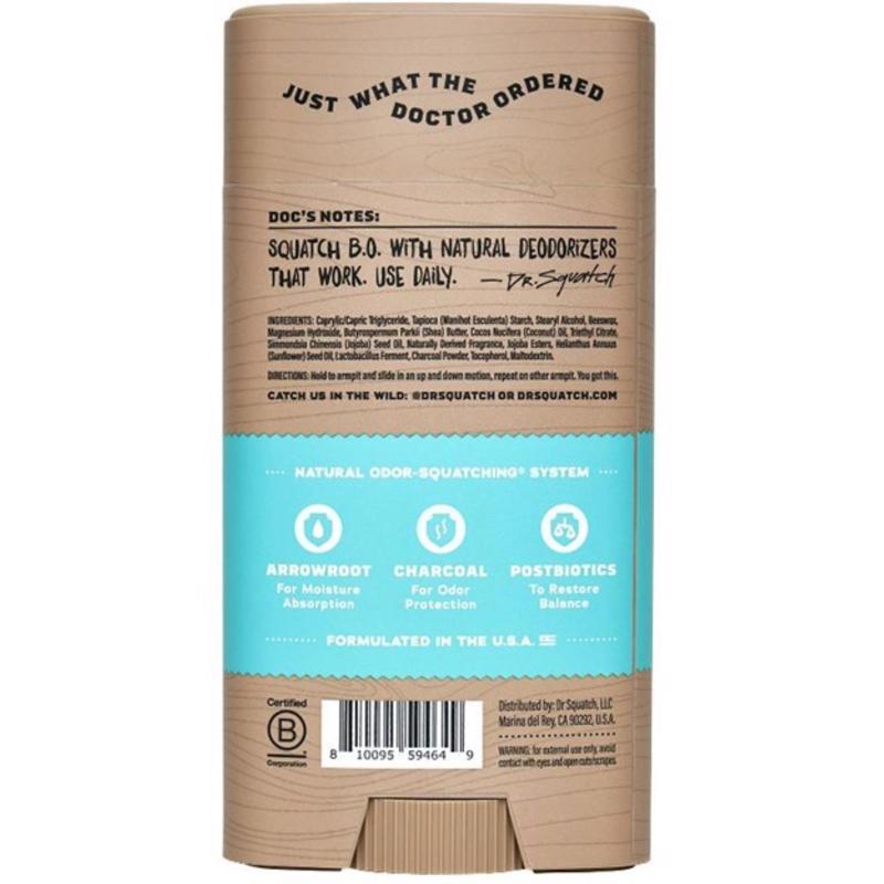 Dr. Squatch Coconut Castaway Deodorant 2.65 oz