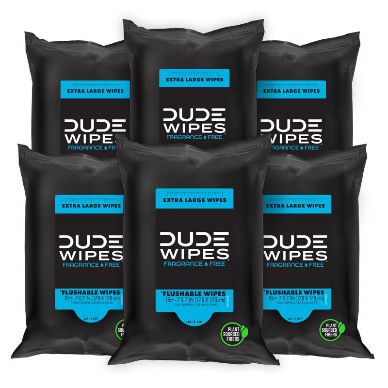 Dude Wipes White Flushable Wipes 18 ct