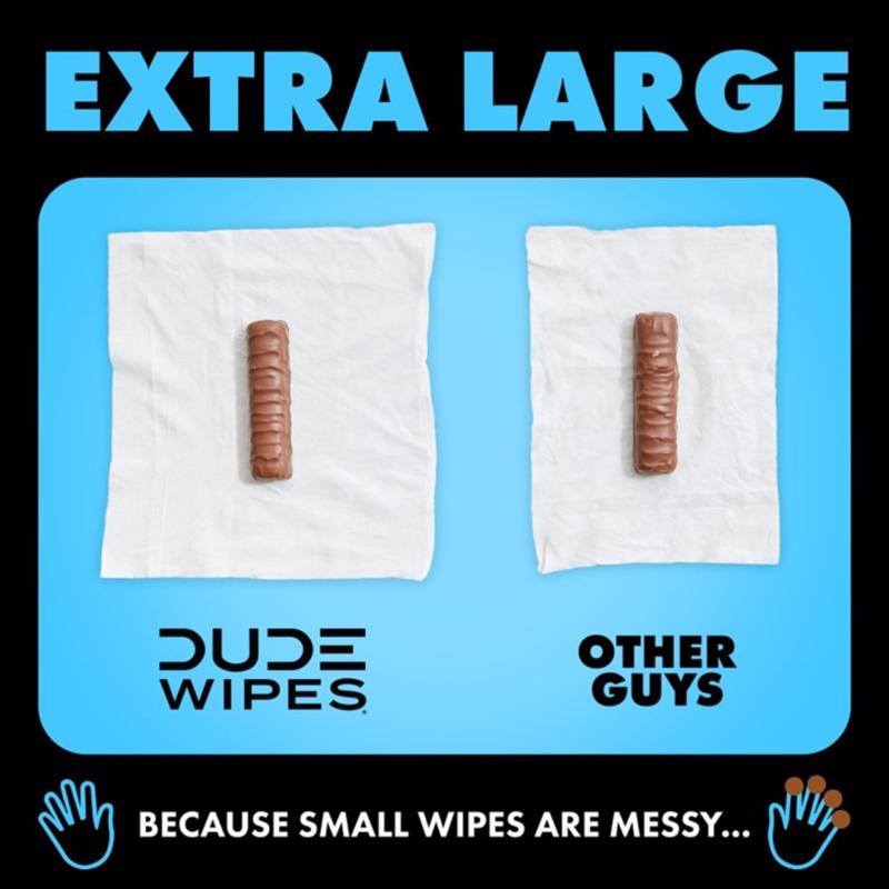 Dude Wipes White Flushable Wipes 18 ct