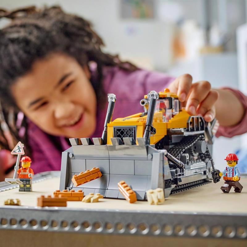 LEGO Yellow Bulldozer City Building Set Multi 682 pc