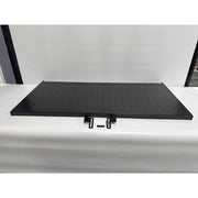 2 in. H X 48 in. W X 21 in. D Black Metal Power Tool Displays Perforated Shelf Rack