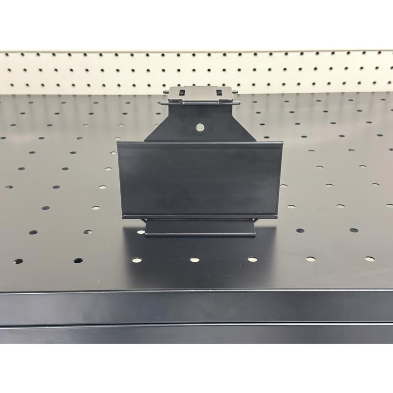 5 in. H X 6 in. W X 3 in. D Black Metal Short Drill Display