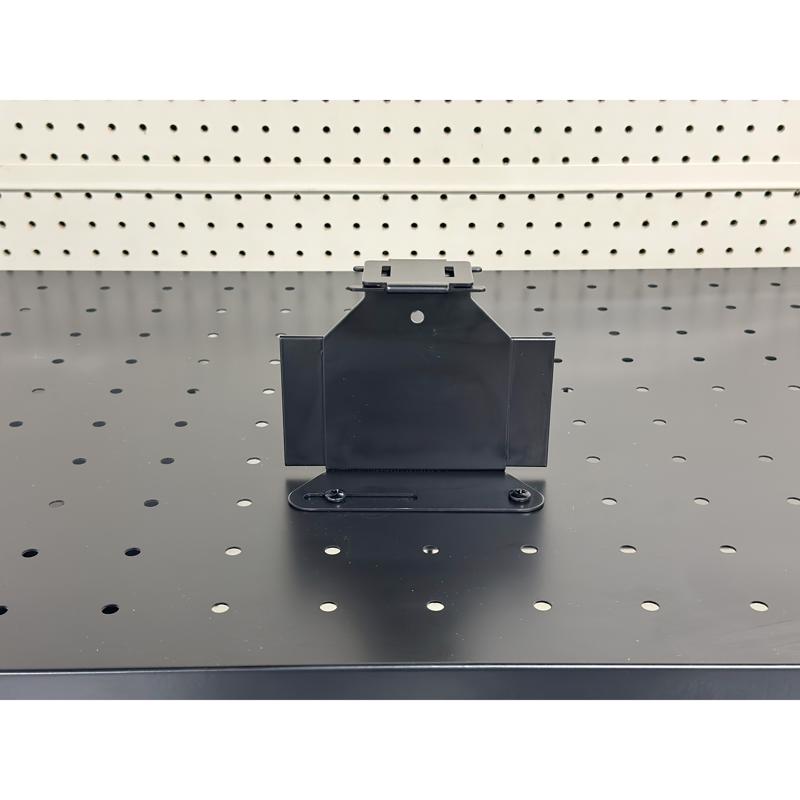 5 in. H X 6 in. W X 3 in. D Black Metal Short Drill Display