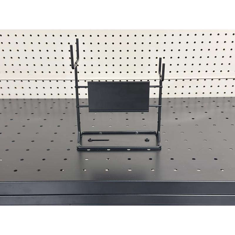 10 in. H X 8 in. W X 4 in. D Black Metal Tall Recip Display