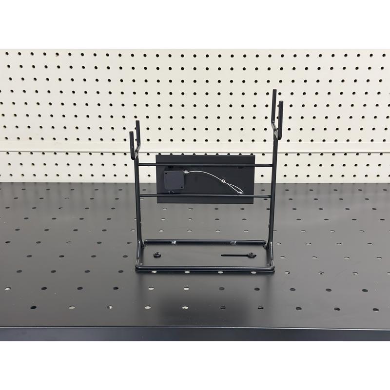 10 in. H X 8 in. W X 4 in. D Black Metal Tall Recip Display