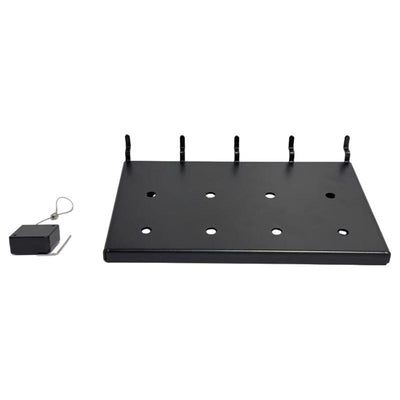 2 in. H X 8 in. W X 5 in. D Black Metal Pegboard Platform Display