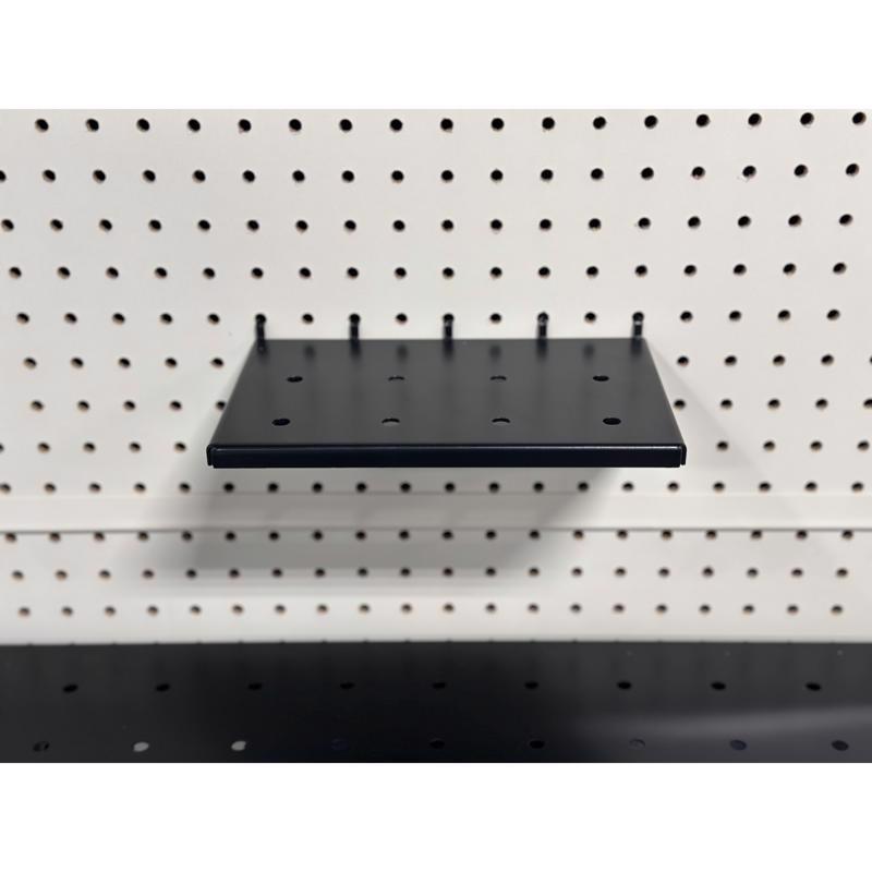 2 in. H X 8 in. W X 5 in. D Black Metal Pegboard Platform Display