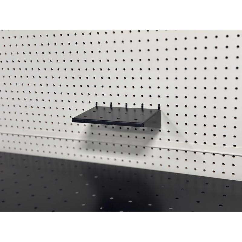2 in. H X 8 in. W X 5 in. D Black Metal Pegboard Platform Display
