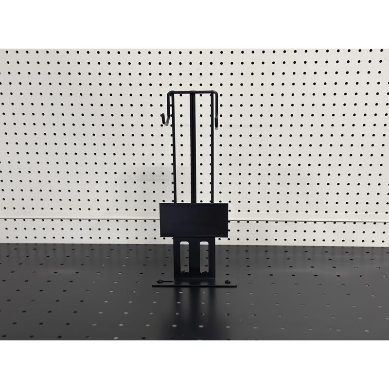 16 in. H X 8 in. W X 9 in. D Black Metal Grease Gun Display