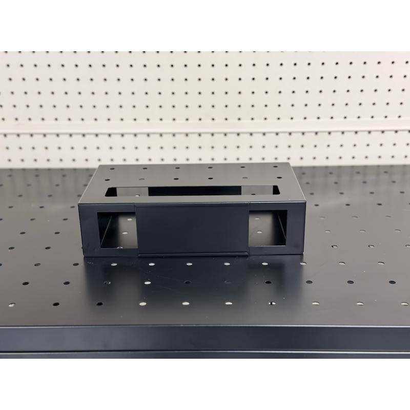 3 in. H X 12 in. W X 7 in. D Black Metal Short Circular Saw Platform Display