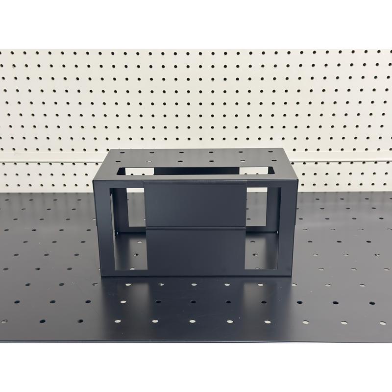6 in. H X 12 in. W X 8 in. D Black Metal Tall Circular Saw Platform Display