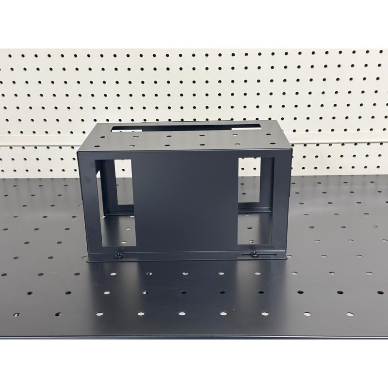 6 in. H X 12 in. W X 8 in. D Black Metal Tall Circular Saw Platform Display