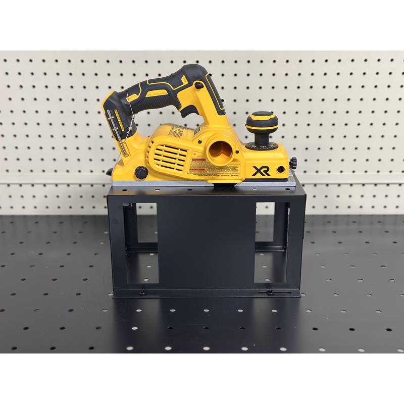 6 in. H X 12 in. W X 8 in. D Black Metal Tall Circular Saw Platform Display