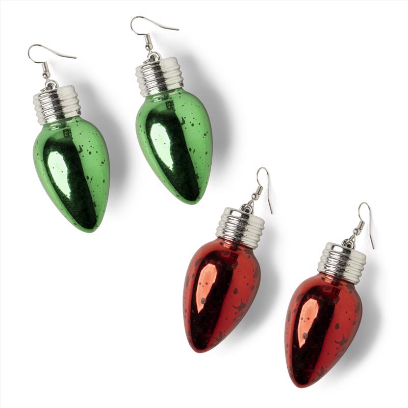 Holiday Frost Light-Up Earrings