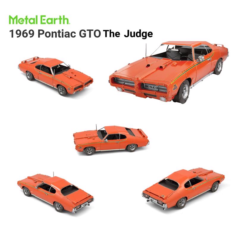 Metal Earth 1969 Pontiac GTO Judge 3D Metal Model Kit Orange