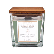 House of Velas Candlewood Green Lemongrass Sage Scent Candle 15 oz