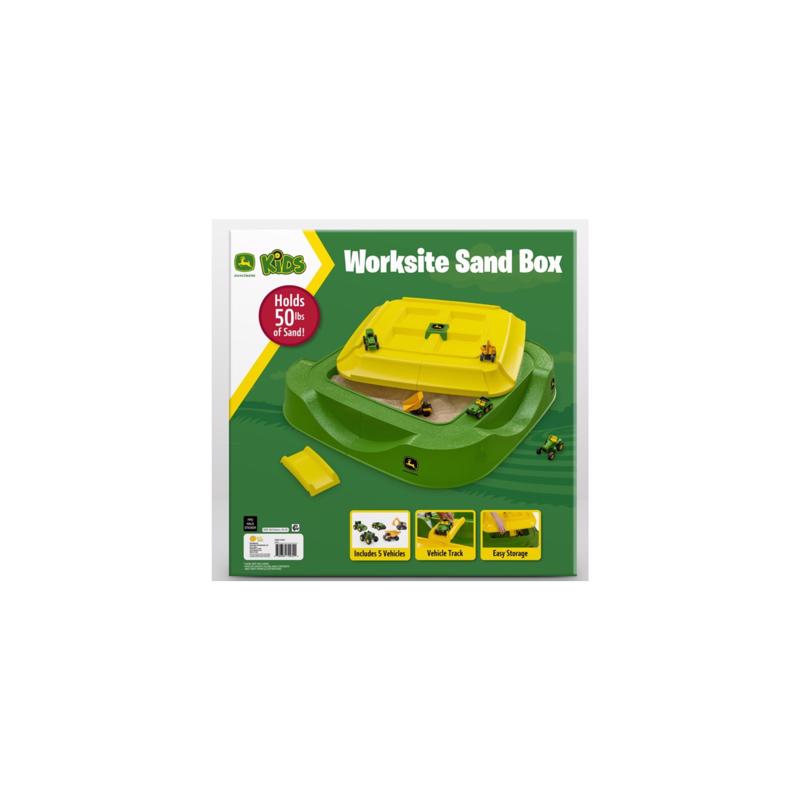 Sunny Days John Deere Sand Box with Toys Green/Yellow
