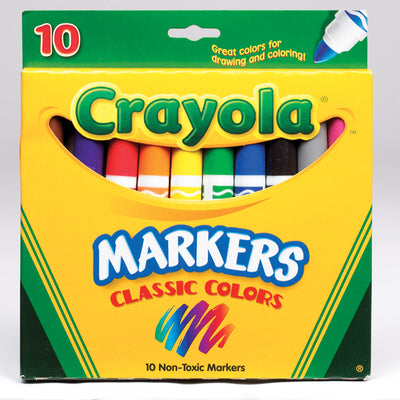 Crayola Classic Assorted Broad Tip Markers 10 pk