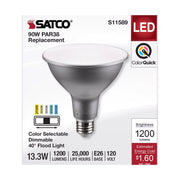 Satco PAR38 E26 (Medium) LED Bulb Tunable White/Color Changing 90 Watt Equivalence