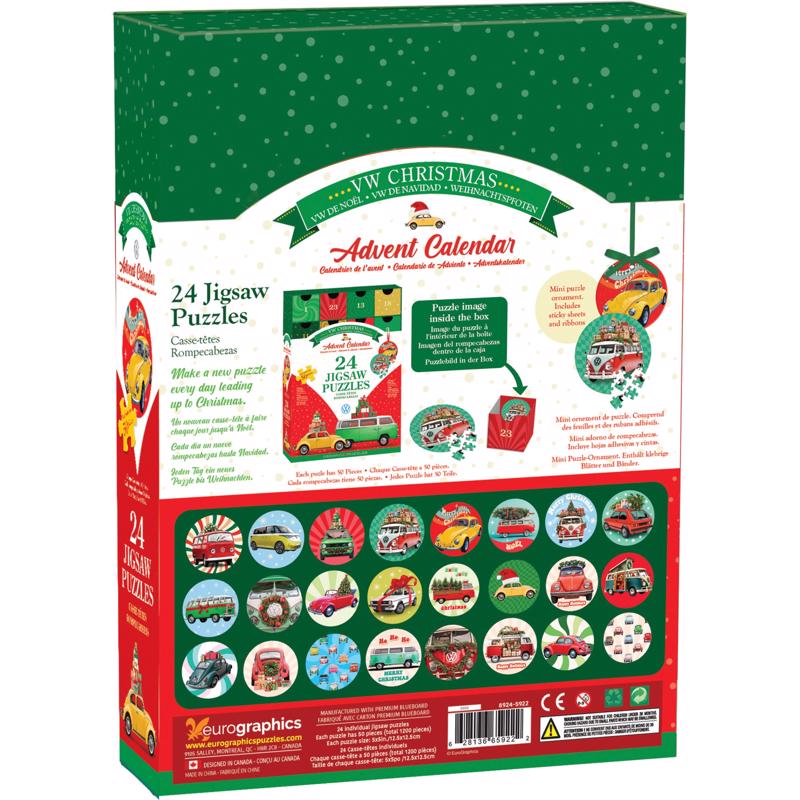 Eurographics VW Christmas - Advent Calendar Puzzles 1200 pc