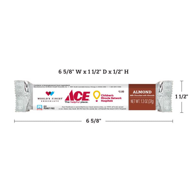 World's Finest Chocolate Almond Chocolate Bar 1.3 oz