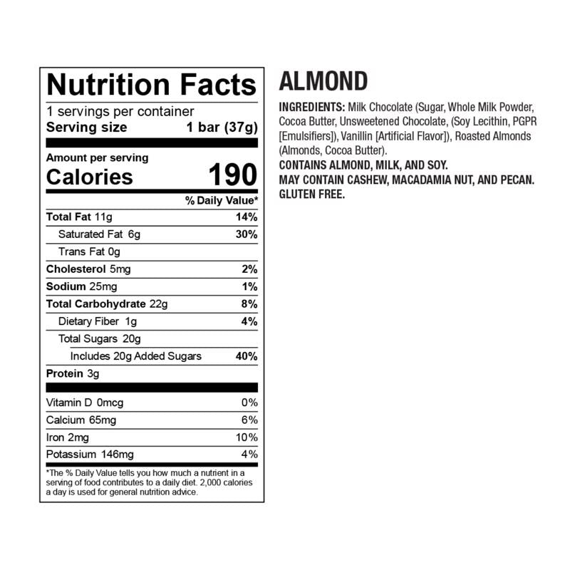 World's Finest Chocolate Almond Chocolate Bar 1.3 oz