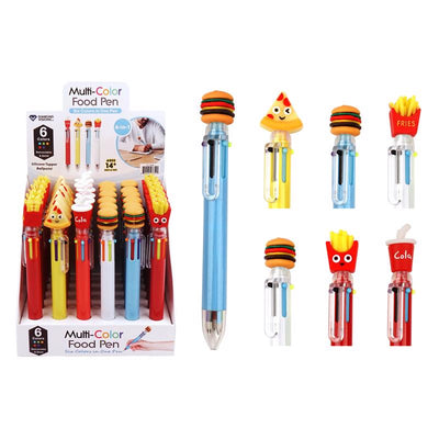 Diamond Visions Assorted Retractable 6-In-1 Food Pen