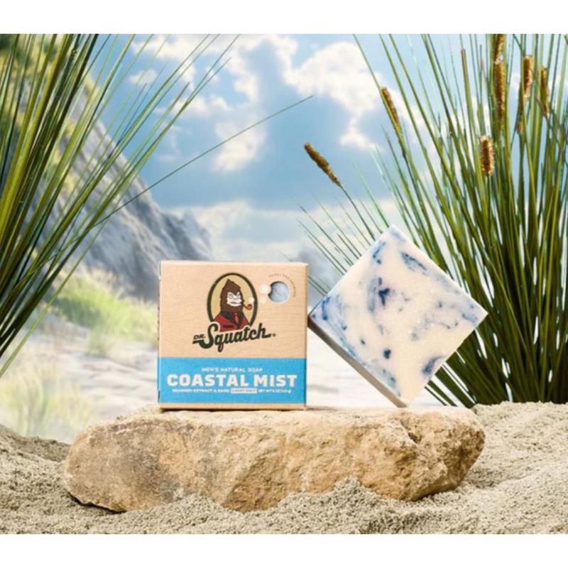 Dr. Squatch Coastal Mist Scent Bar Soap 5 oz