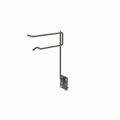 12 in. H X 2 in. W X 8 in. D Black Metal EXTENDED HOOK Pegboard Display