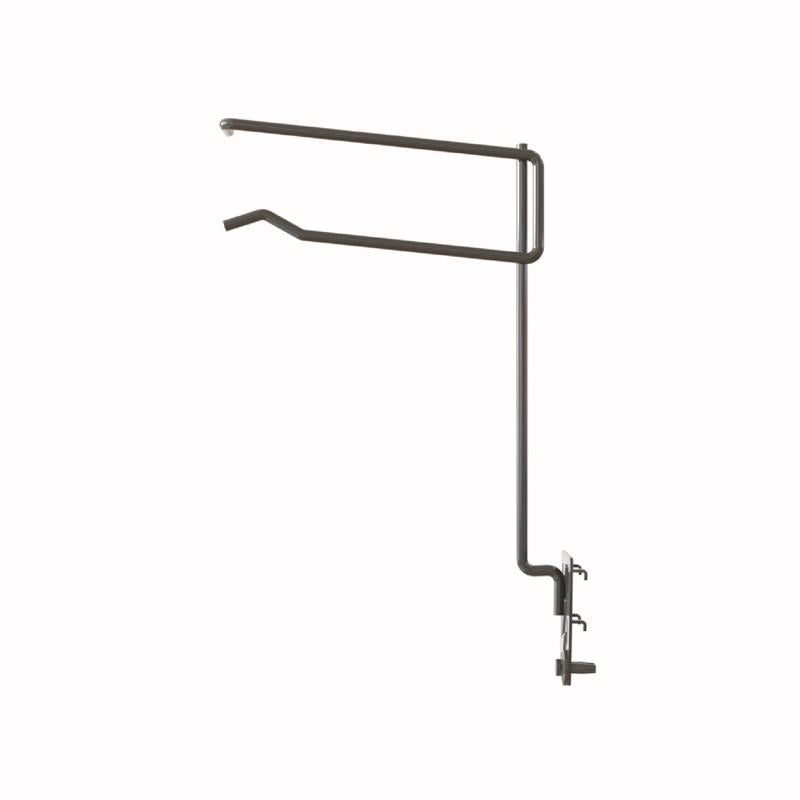 12 in. H X 2 in. W X 8 in. D Black Metal EXTENDED HOOK Pegboard Display