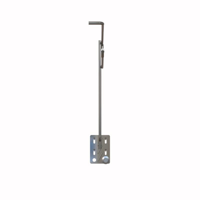 12 in. H X 2 in. W X 8 in. D Black Metal EXTENDED HOOK Pegboard Display