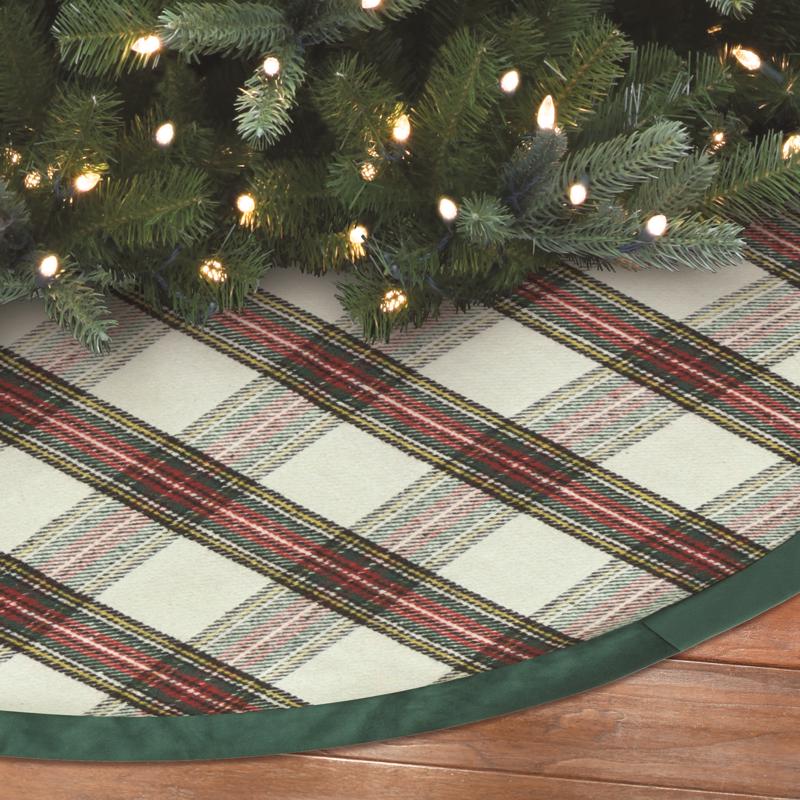 Dyno Plaid Tree Skirt 48 in.