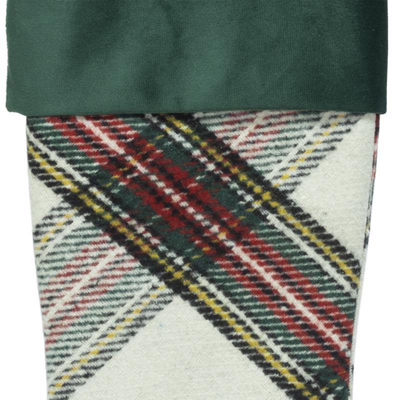 Dyno Plaid Christmas Stocking 20 in.