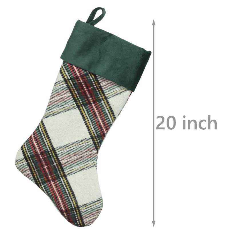 Dyno Plaid Christmas Stocking 20 in.